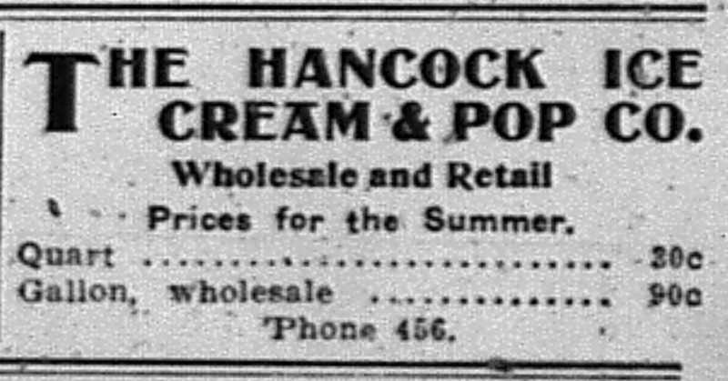 Newspaper ad - <i>The Daily Mining Gazette</i> - 17 Jul 1904